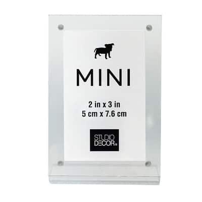 Clear Slanted 2" x 3" Mini Frame by Studio Decor® | Michaels®