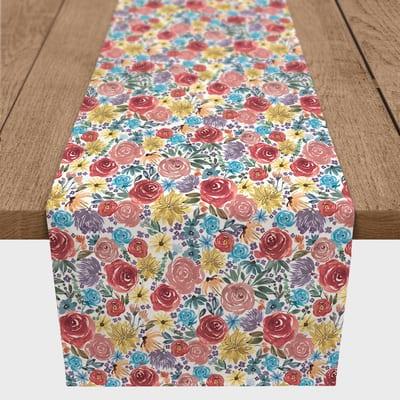 Painted Bloom Twill Table Runner By Designs Direct | 16" x 90" | Michaels®