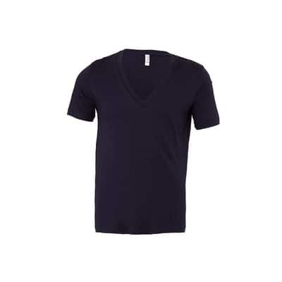 BELLA+CANVAS® Short Sleeve V-Neck Adult Unisex Cotton Jersey T-Shirt in Navy Blue | Small | Michaels®