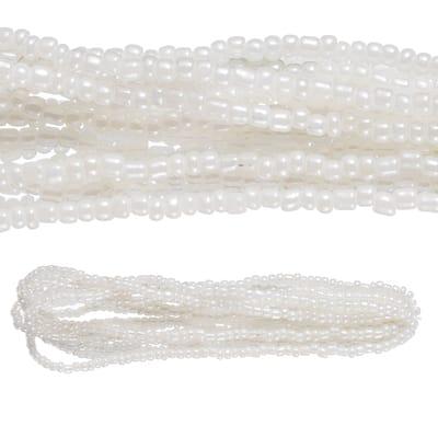 Shiny White Glass Seed Beads, 6/0 by Bead Landing™ | 3.5 mm | Michaels®