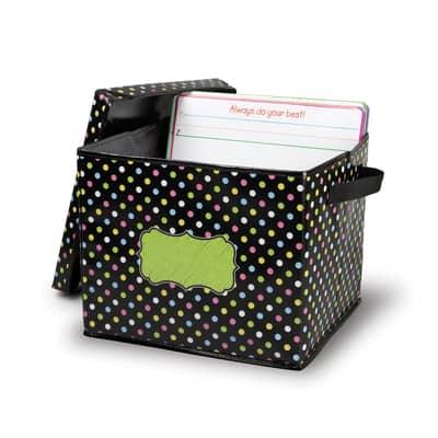 Chalkboard Brights Storage Box with Lid By Teacher Created Resources in Jet Black | 12" x 13" x 10.5" | Michaels®