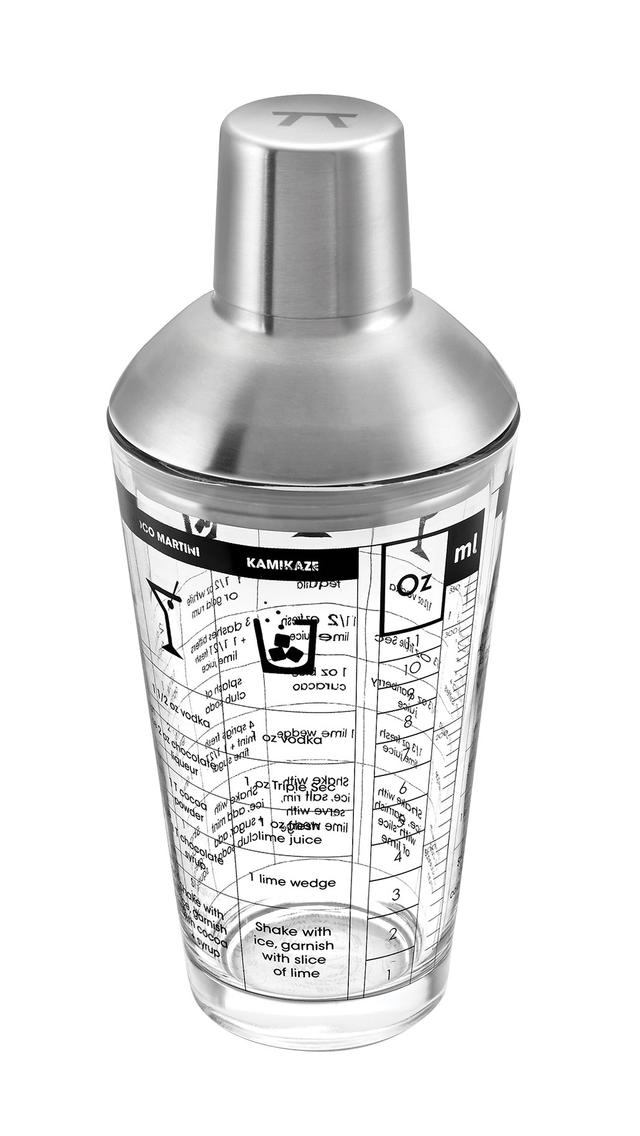 Fox Run Cocktail Shaker, Glass and Stainless Steel (12 oz) | by TSC