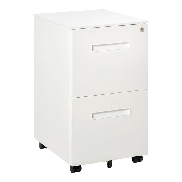 Vinsetto File Cabinet with Adjustable Partition Filing Cabinet | Style: White | by TSC