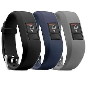 3 Pack Watch Band for Garmin Vivofit 3 Vivofit JR Vivofit jr 2 Silicone Replacement Strap Elastic Waterproof Adjustable Sport Band Wristband
