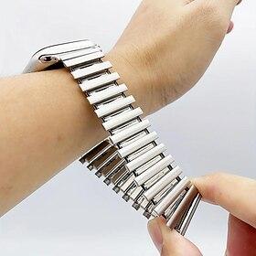Upgrade Your Apple Watch with a Durable Stainless Steel Elastic Watchband - Fits Series 8, 7, 6, 5, 4, 3 49mm, 40mm, 44mm, 42mm, 45mm, 41mm 38mm Models