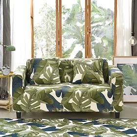 1pc Stretch Sofa Cover Slipcover Elastic Sectional Couch Armchair Loveseat 1 or 2 Seater Shape Plants Floral High Elasticity Four Seasons Universal Super Soft