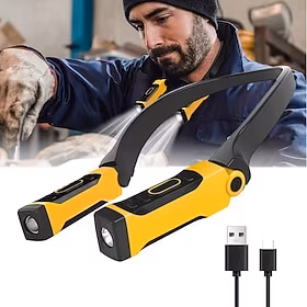 Rechargeable LED Neck Reading BBQ Light 2 Brightness Levels, Perfect For Reading, Knitting, Camping, Repairing