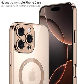 telefoon hoesje Voor iPhone 16 Pro Max Plus iPhone 15 Pro Max Plus iPhone 15 Pro Max Achterkant met standaard Magnetisch Ondersteuning draadloos opladen Retro