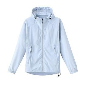 Voor heren Dames Wandeljack Buitenshuis UPF50 Ademend Lichtgewicht jack Windjack Reizen Donker Grijs Zwart Wit Leger Groen Marine Blauw