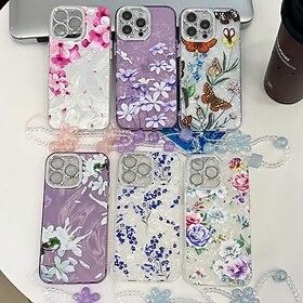 telefoon hoesje Voor iPhone 16 Pro Max Plus iPhone 15 iPhone 15 Pro Max iPhone 14 Pro Max iPhone 13 Pro Max Achterkant met polsband Schokbestendig Retro TPU PC