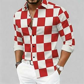 Men's Carnival Party Shirt β Bold Checkered Festival Style