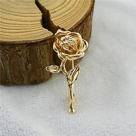 Men's 1PC Cuff Links Alloy Brooches Casual Daily Floral Elegant Fashion Gold