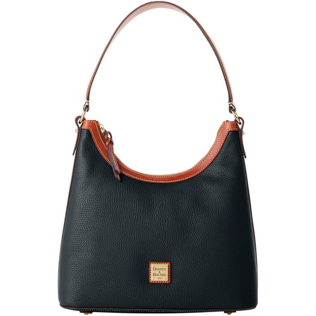 Dooney & Bourke Pebble Grain Hobo Leather Shoulder Bag in Black