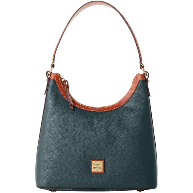 Dooney & Bourke Pebble Grain Hobo Leather Shoulder Bag in Forest