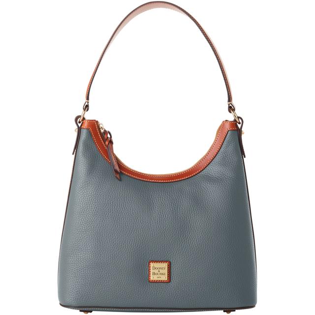 Dooney & Bourke Pebble Grain Hobo Leather Shoulder Bag in Slate