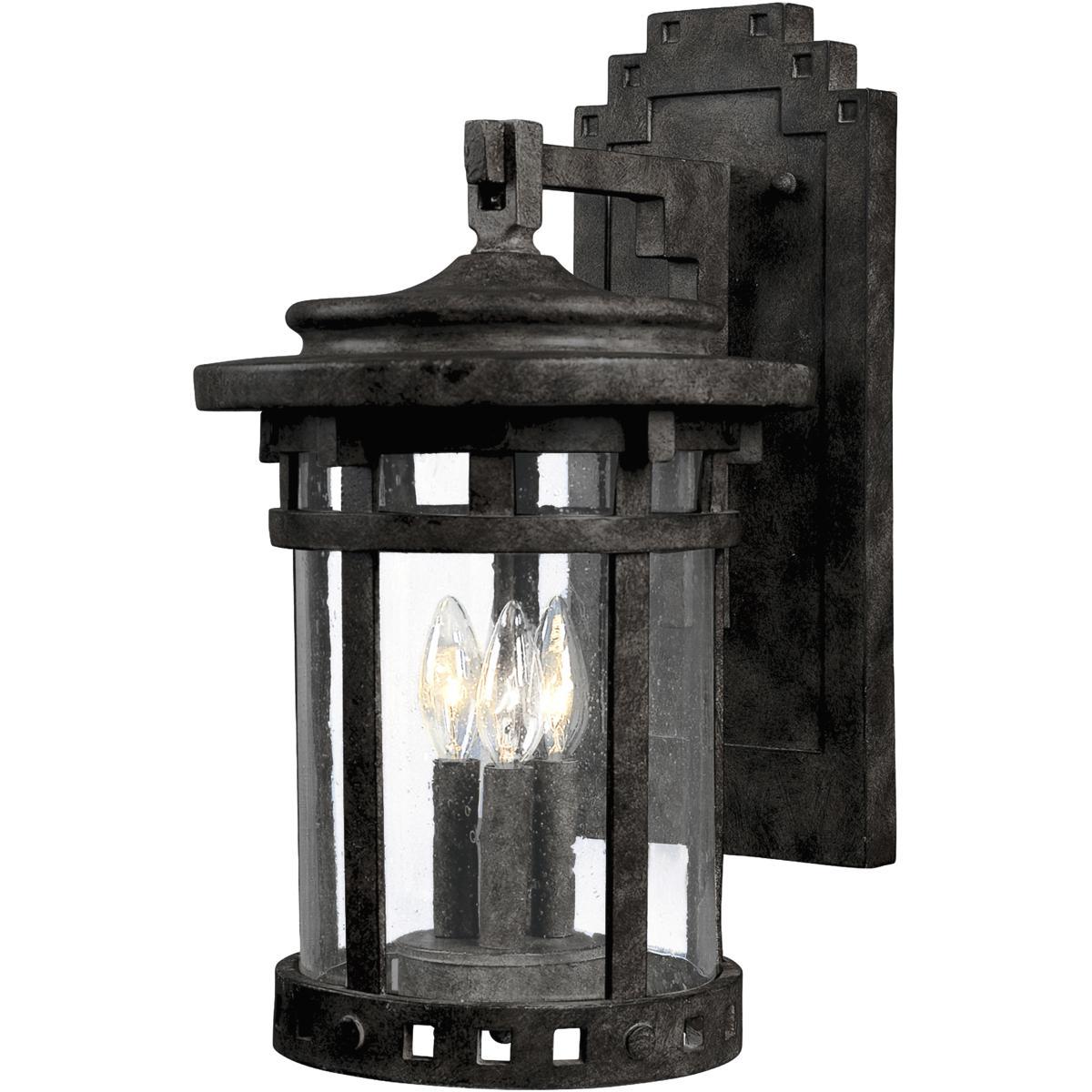 Maxim Lighting 3134CDSE Santa Barbara DC 3 Light 16 inch Sienna Outdoor Wall Mount