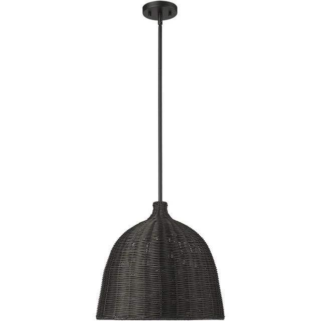 Millennium Lighting 9026-MB Elise 1 Light 16 inch Matte Black Indoor Pendant Ceiling Light