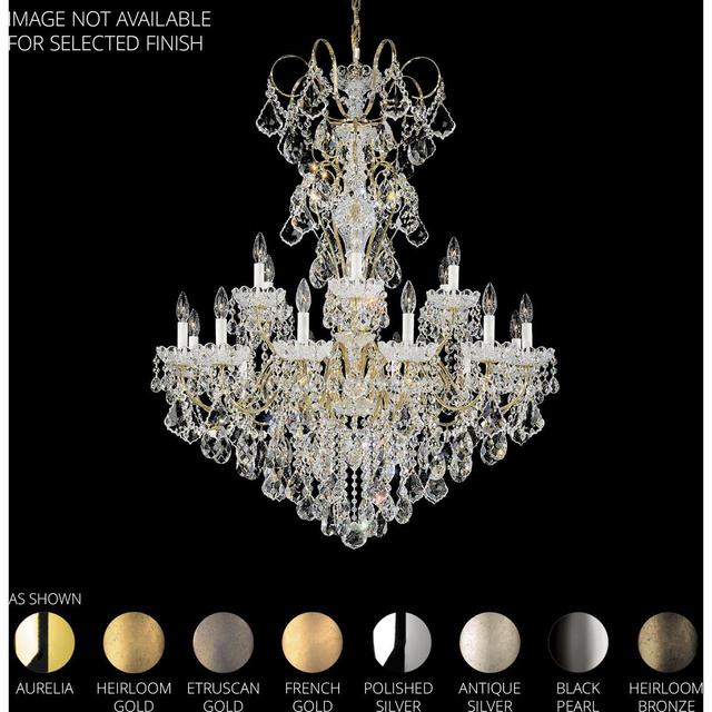 Schonbek 3660-26R New Orleans 18 Light French Gold Chandelier Ceiling Light in Radiance