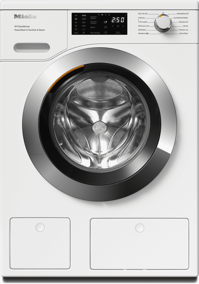 Miele W1 front-loader washing machine: WEG885 WCS PWash & TDos & Steam