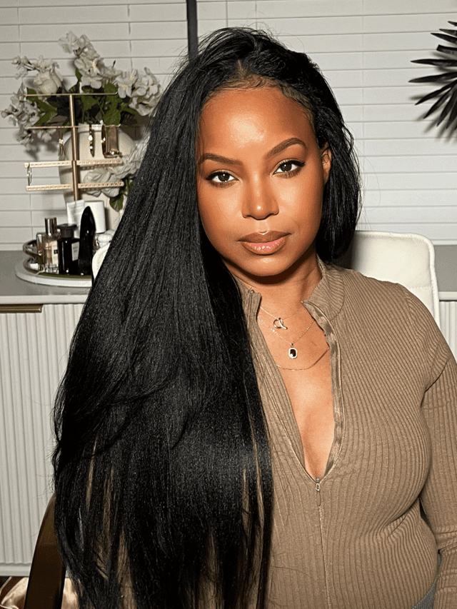 EasiContour V Part Glueless Yaki Glueless Wig 150% Density