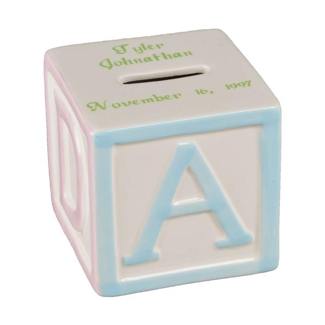 Personalized Alphabet Block Bank