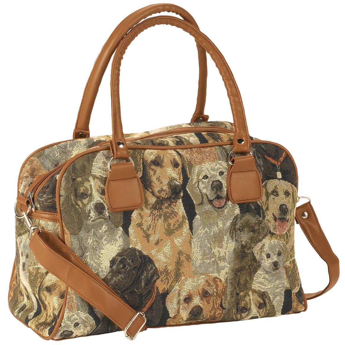 Animal Tapestry Barrel Handbag-Dog