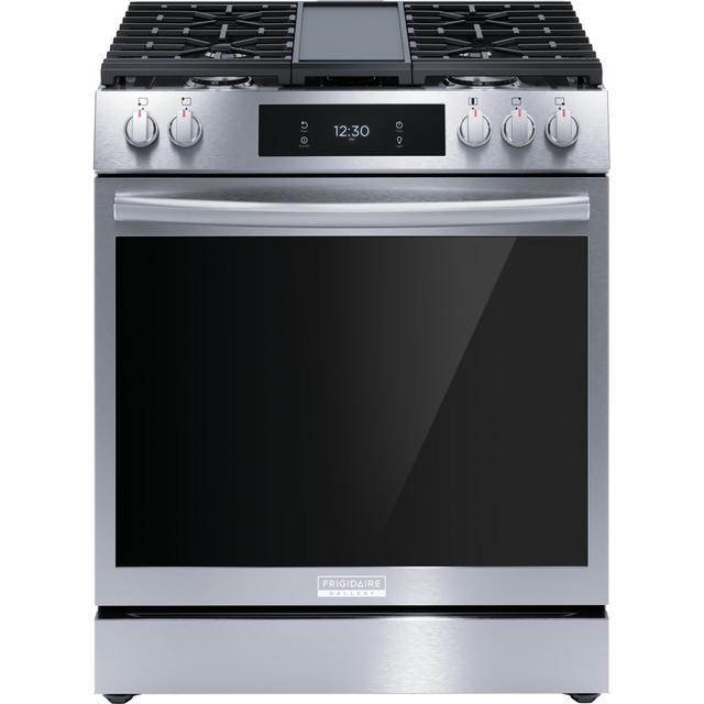 30" Front Control Gas Range with Total Convection