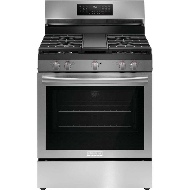30" Rear Control Gas Range with Total Convection