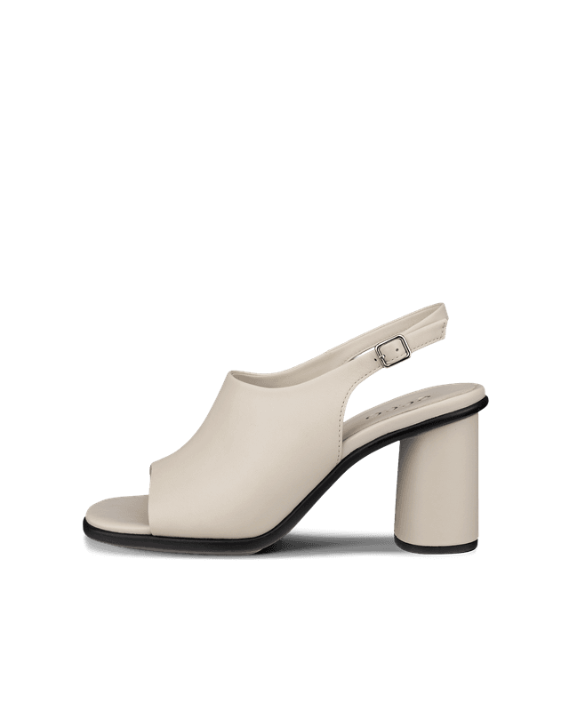 ECCO Sculpted Alba 65 - Women's Leather Heeled Sandal - Beige