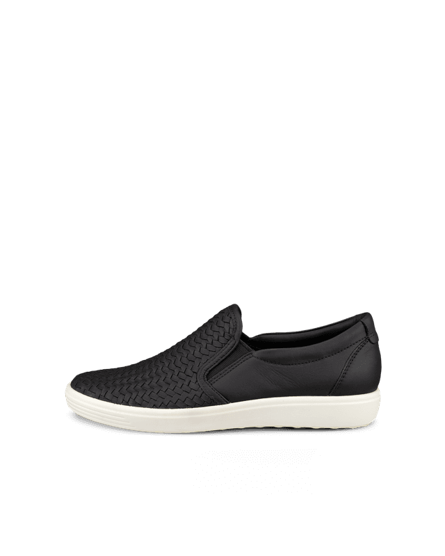 ECCO Soft 7 - Women's Leather Slip-On - Black