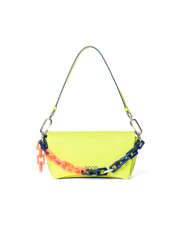 ECCO Medium Chain Soft - Leather Pinch Crossbody and Shoulder Bag - Green