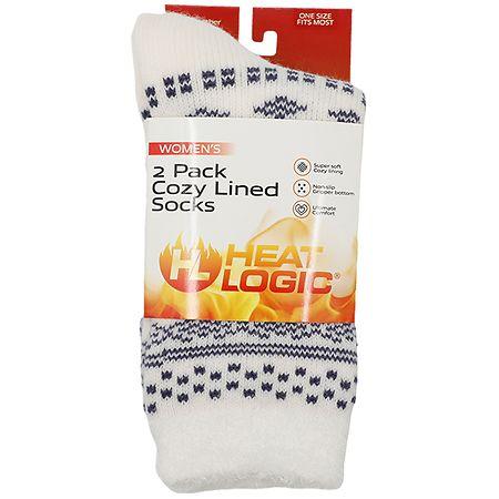 Heat Logic Thermal Socks with Cozy Lining - 2.0 pr
