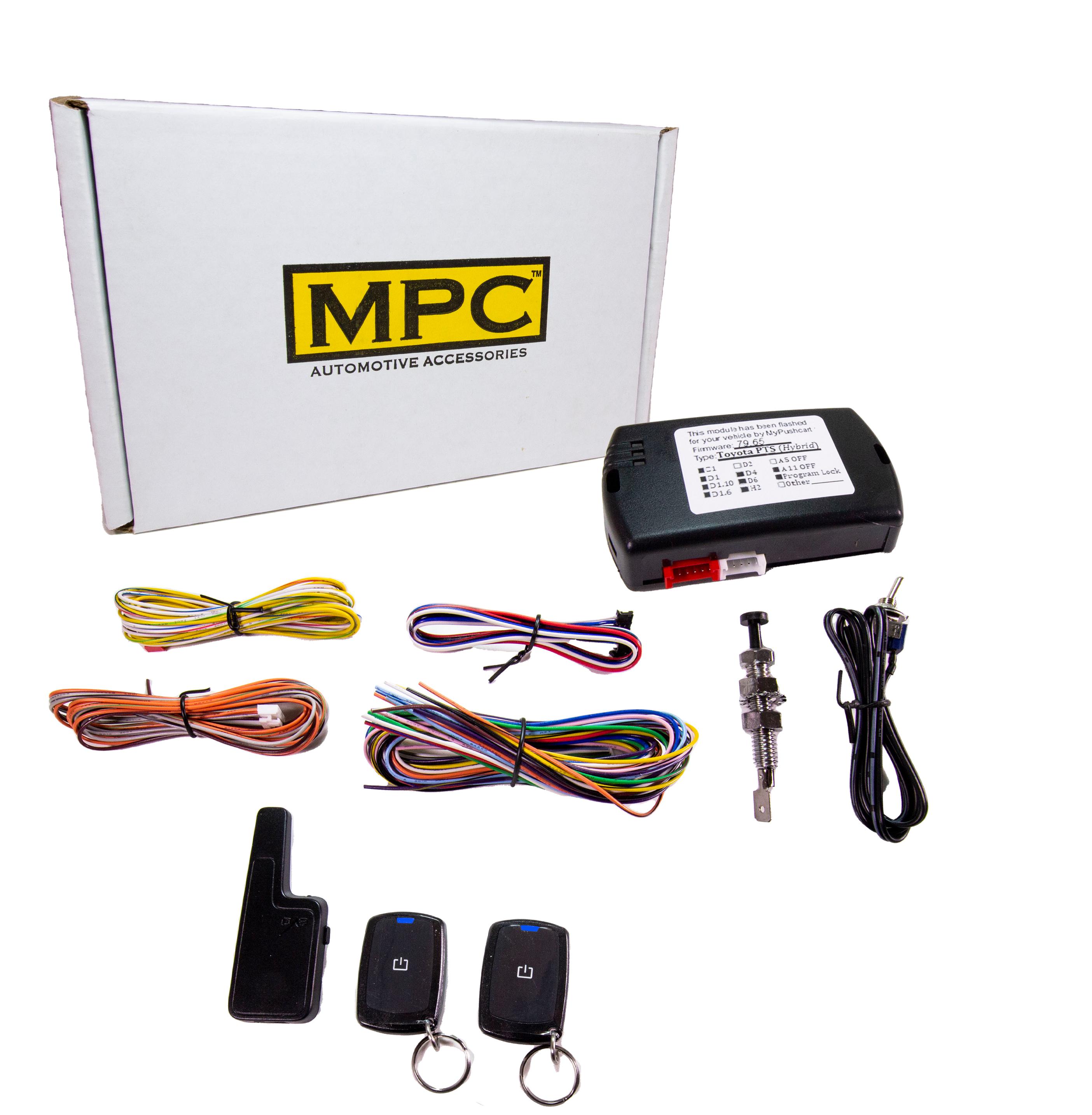 MPC - 1-Button Remote Start Kit For 2017 Lexus GS450h - Push-to-Start - Hybrid - Black
