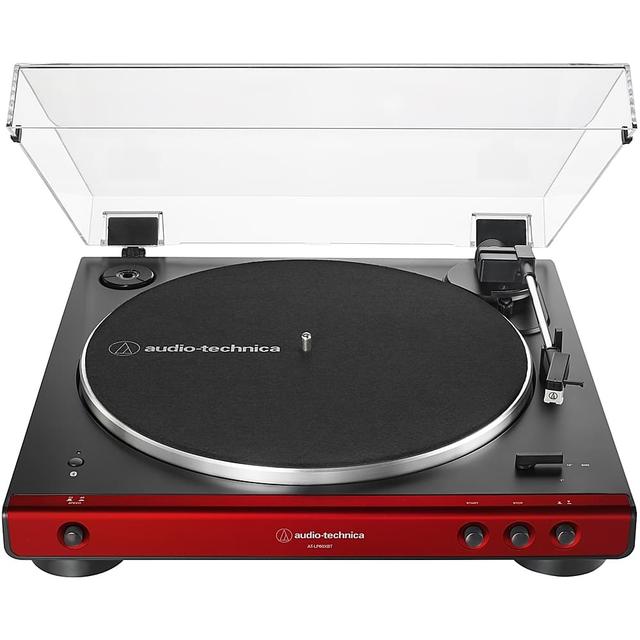 Audio-Technica - Audio Technica AT-LP60XBT-RD Turntable - Red