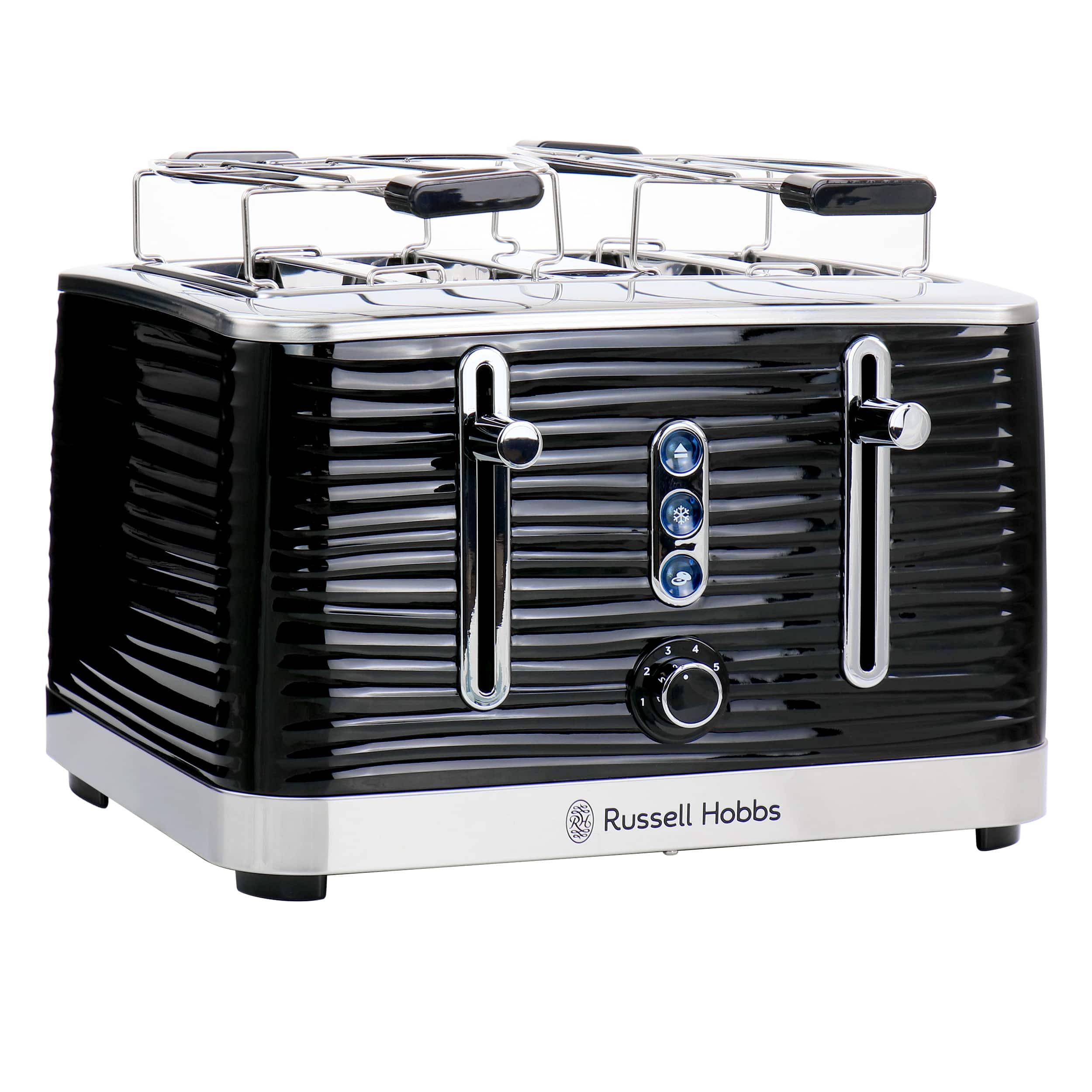 Russell Hobbs - Retro Style 4 Slice Toaster - Black