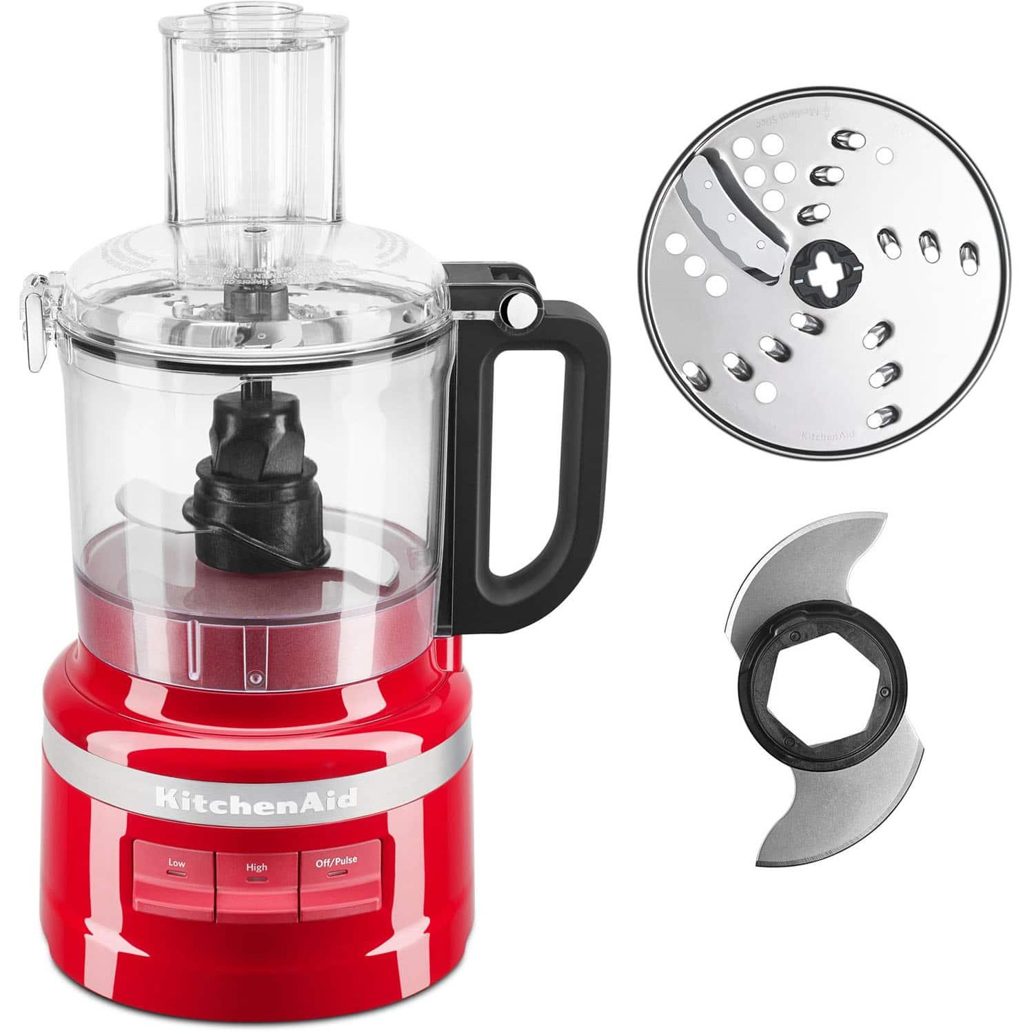 KitchenAid - Easy Store 7-Cup Food Processor in Empire - Red