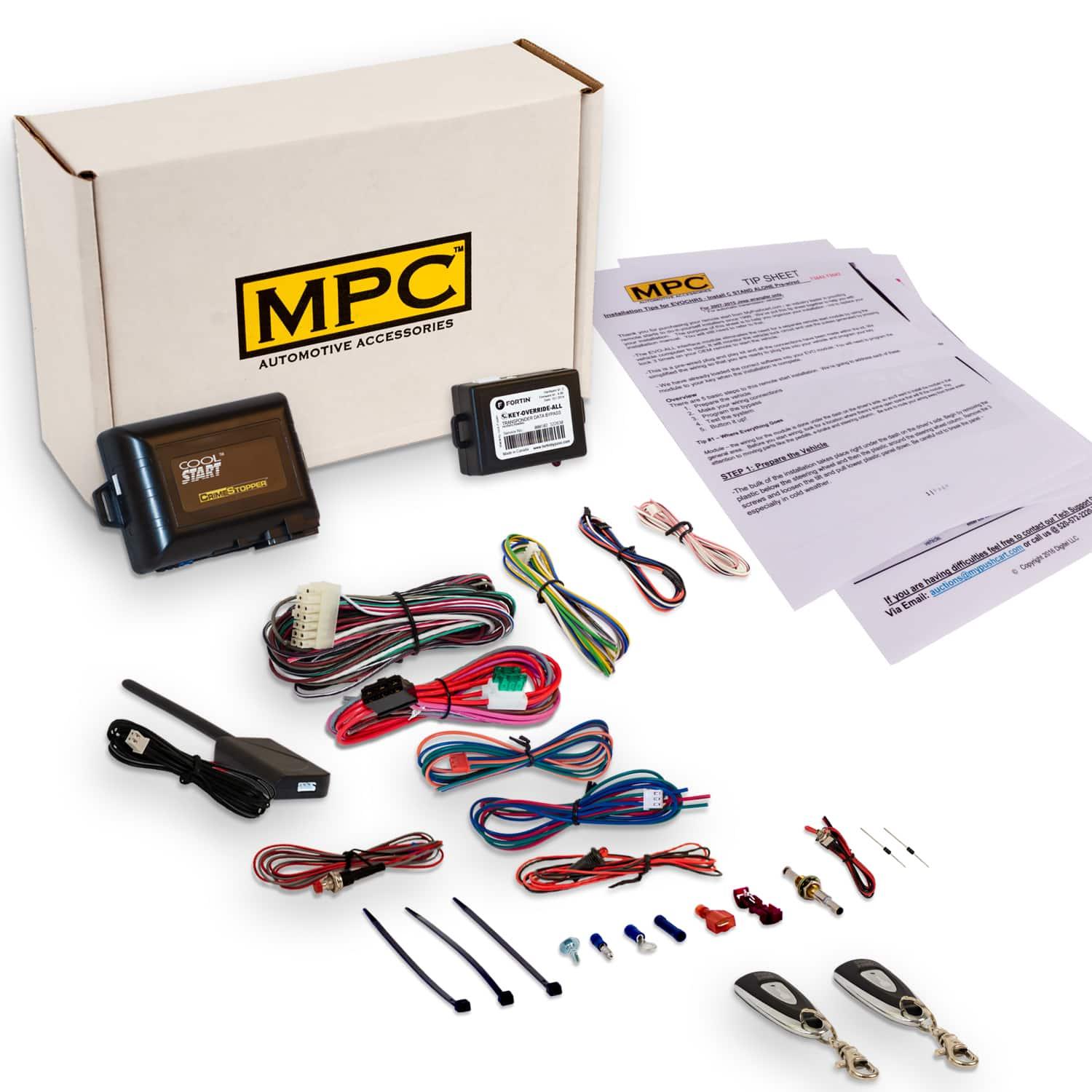 MPC - Complete 1-Button Remote Start Kit For 2001-2005 Lexus IS 300 Module - Black