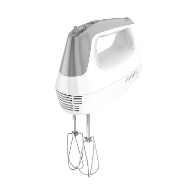 Black+Decker - Black and Decker Lightweight 5-Speed Hand Mixer - White