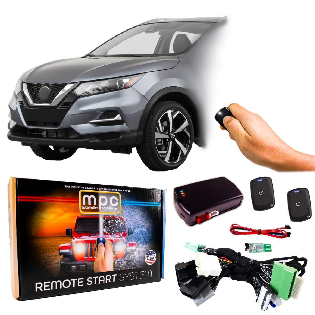 MPC - 1-Button Remote Start Kit For 2017-2022 Nissan Rogue Sport - Key-to-Start - Black