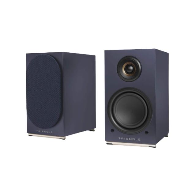 Triangle - AIO Twin Powered Bookshelf Speakers Pair - Abyss Blue