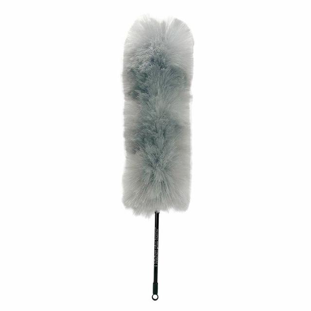 Kitchen + Home - Large Static Duster - 27" Inch Electrostatic Feather Duster - Silver