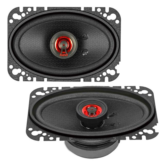 Cerwin Vega - H46 - HED 2025 Edition 4"x6” 2-Way Coaxial Full Range Speaker Set - Black and Red