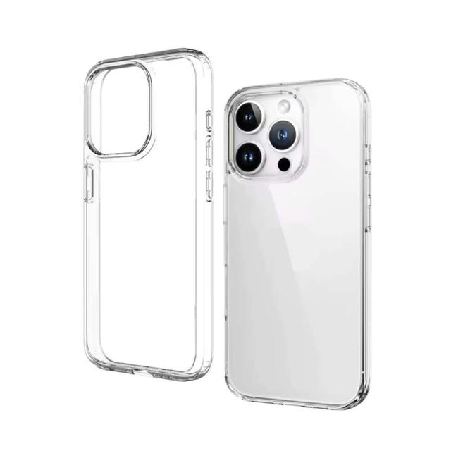 Qixxronics - Phone Case for iPhone 16 Pro Max Protection Cover for iPhone 16 Pro Max Shockproof Protective Cellphone Case - Clear
