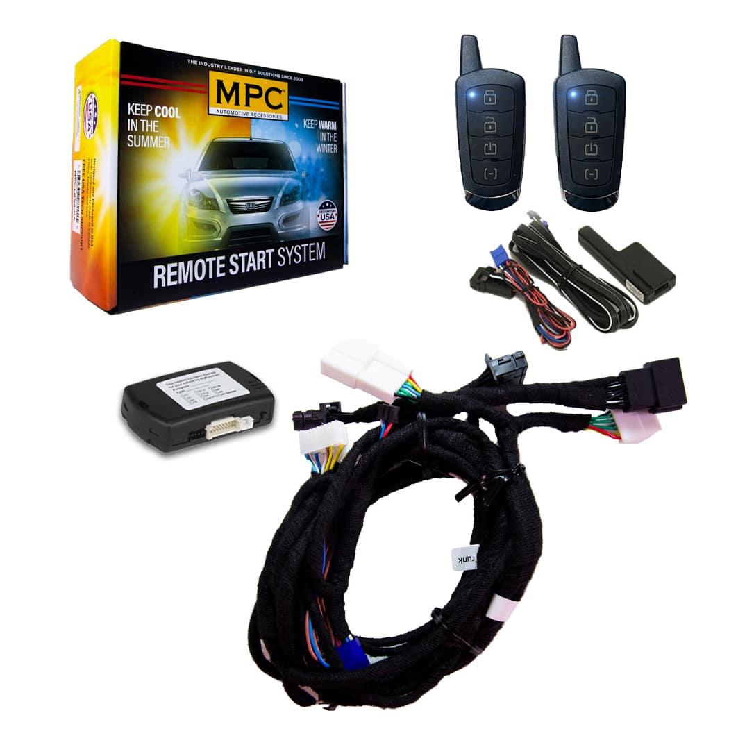 MPC - 4-Button Remote Start Kit For 2019-2022 Toyota Corolla iM - Plugin T-Harness - Black