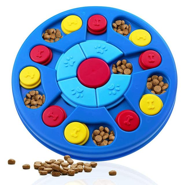 Ahaghug - Dog Puzzle Toys Interactive Toy For Puppy Iq Stimulation &treat Training Games Treat Dispenser Smart Dogs &cats Fun - Multicolored