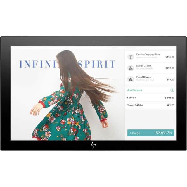 HP - Engage 14 14" Class Webcam LED Touchscreen Monitor - 16:9 - 14" Viewable - Projected Capacitive - 1920 x 1080 - Full - Black