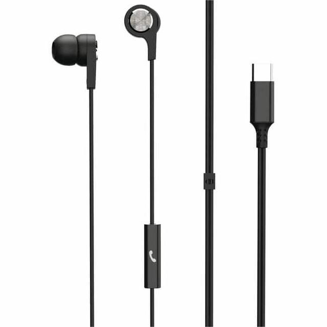 Maxell - Sync Up Type C Earbuds - Stereo - USB Type C - Wired - Earbud - Binaural - In-ear - 4 ft Cable - Black