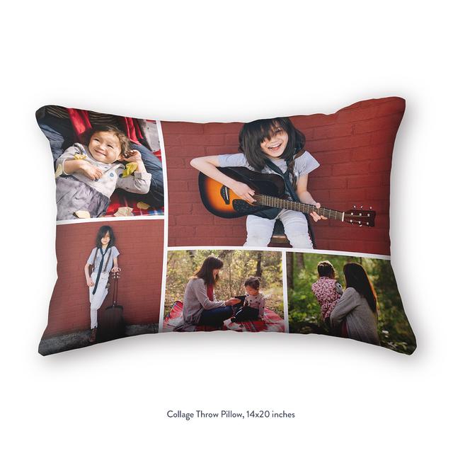Collage Throw Pillows: 14x20, Up To 30 Photos, by Snapfish