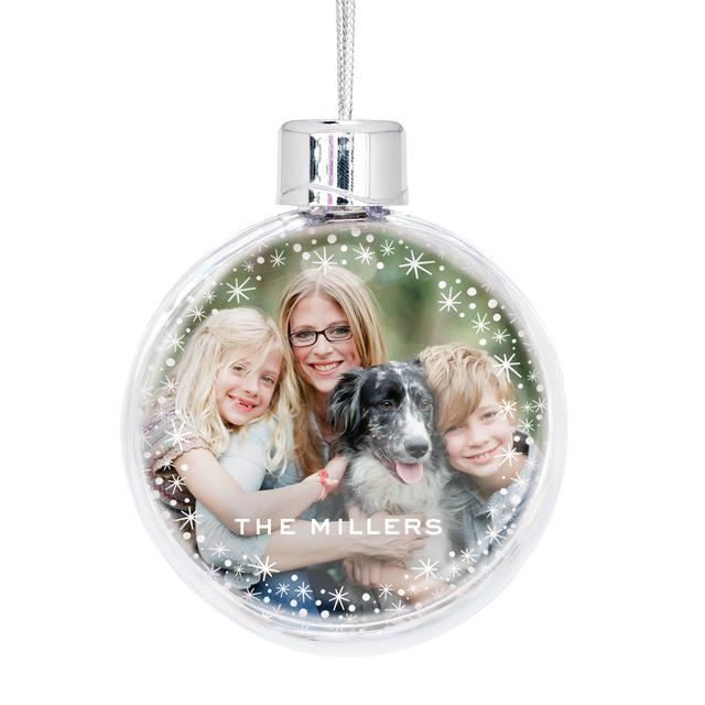 Personalised Christmas Bauble, by Snapfish