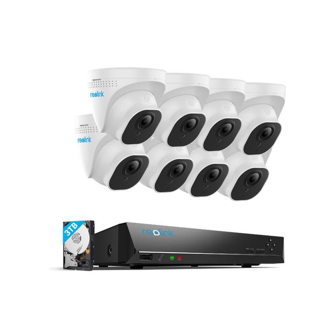 Reolink RLK16-800D8 8X 8MP Dome Cameras 16CH PoE Security CCTV Camera System